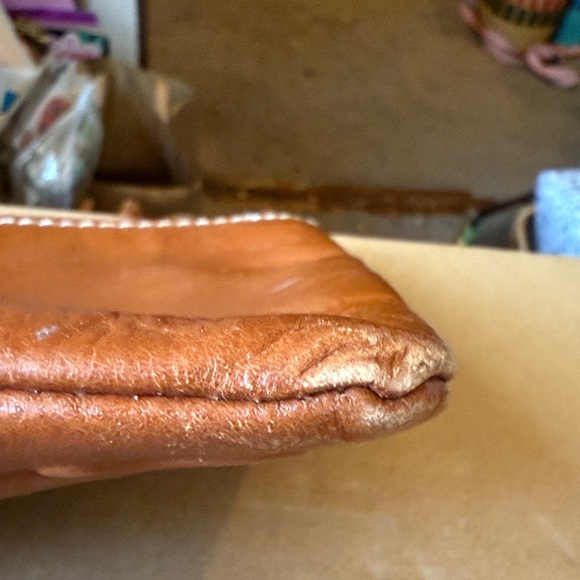 Patricia Nash Floral Embossed Leather Clutch - Brown - Picture 3 of 6